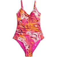 Next Maillot de bain modelant orange / rose / noir / blanc