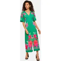 Love & roses Robe bleu clair / vert / fuchsia / rouge clair