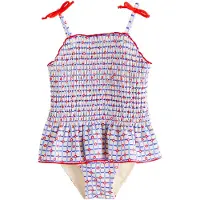 Next Maillot de bain bleu / rouge / blanc