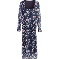Cath Kidston Robe bleu marine / vert / violet clair / rose