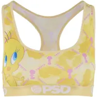 PSD Soutien-gorge de sport 'Tweety Lux' jaune / jaune clair / orchidée / blanc