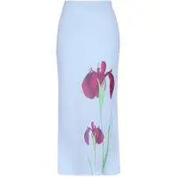 Usha Jupe bleu clair / vert / rouge