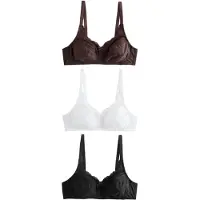 Next Soutien-gorge brun foncé / noir / blanc