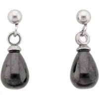 Usha WHITE LABEL Boucles d'oreilles noir / argent