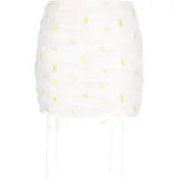 Mymo Jupe 'Young Fashion' jaune / blanc cassé