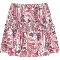 IZIA Jupe 'Festival' rouge / bordeaux / blanc
