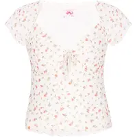 Mymo T-shirt 'Young Fashion' olive / rose / rouge clair / blanc cassé