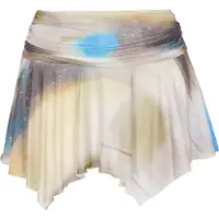 Mymo Jupe 'Fashion' bleu / jaune clair / taupe / blanc