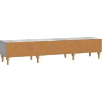 vidaXL Meuble TV , gris béton, 147 x 34,5 x 30 cm, aggloméré