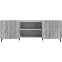 vidaXL Meuble TV Sonoma gris 150 x 31 x 52 cm en aggloméré