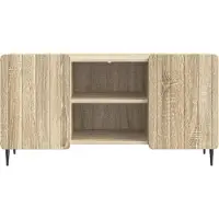 vidaXL - Meubles TV, 102 x 34,5 x 52 cm, imitation chêne Sonoma, panneaux de particules