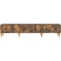 vidaXL Meuble TV en chêne fumé 147 x 34,5 x 30 cm, aggloméré