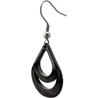 Usha WHITE LABEL Boucles d'oreilles noir / argent