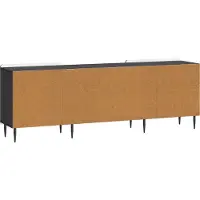 vidaXL Meuble TV noir 150 x 31 x 52 cm en aggloméré
