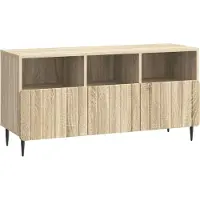 vidaXL Meuble TV en chêne Sonoma 102 x 34,5 x 50 cm, aggloméré
