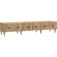 vidaXL Meuble TV 147 x 34,5 x 30 cm en aggloméré chêne Artisan