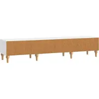 vidaXL Meuble TV , blanc brillant, 147 x 34,5 x 30 cm, aggloméré