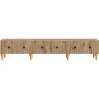 vidaXL Meuble TV 147 x 34,5 x 30 cm en aggloméré chêne Artisan