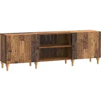 vidaXL Meuble TV en bois recyclé 150 x 31 x 50 cm, aggloméré