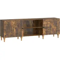 vidaXL Meuble TV en chêne fumé 150 x 31 x 50 cm, aggloméré