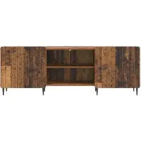 vidaXL Meuble TV en bois recyclé 150 x 31 x 52 cm, aggloméré