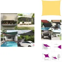 vidaXL Voile d'ombrage 160 g/m² Beige 2,5x3 m HDPE - Parasols & Protection solaire
