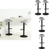 vidaXL Tabouret de bar 2 pcs velours gris clair - Tabouret de bar