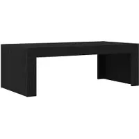 vidaXL Table Basse Chêne Noir 102X50X35 Cm Matière Bois Lumarko