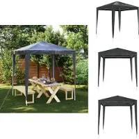 vidaXL Tente de réception professionnelle 2x2 m Anthracite - Pavillons & Tentes de réception