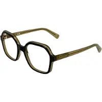 Longchamp Lunettes de Vue LO2796 53/19/140 Black/transparent khaki Acetate WOMAN LO2796