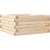 vidaXL Jardinière 50x50x23 cm bois de pin massif