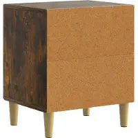 vidaXL Cabinet de chevet Chêne fumé 43 x 34,5 x 50 cm