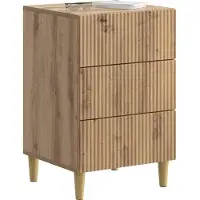 vidaXL Cabinet de chevet avec tiroir Chêne artisanal 43 x 41 x 66,5 cm