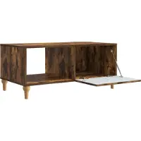 vidaXL Table basse Chêne fumé 90 x 50 x 40 cm Bois composite