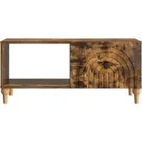 vidaXL Table basse Chêne fumé 90 x 50 x 40 cm Bois composite