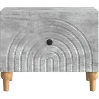 vidaXL Table basse gris béton 49 x 50 x 40 cm en aggloméré