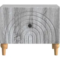 vidaXL Table basse Sonoma grise 49 x 50 x 40 cm en aggloméré