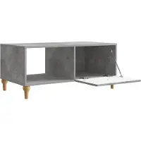 vidaXL Table basse gris béton 90 x 50 x 40 cm en aggloméré