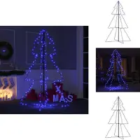 vidaXL Sapin de Noël en forme de cône 200 LEDs Intérieur Extérieur 98x150 cm - Sapins de Noël