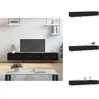 vidaXL Armoire TV Noir 150x36x30 cm Bois composite - Meuble TV