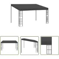 The Living Store Pavillon mural 3x4 m Anthracite Tissu