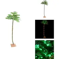 vidaXL Palmier artificiel avec 252 LED blanc chaud 400 cm - Sapins de Noël
