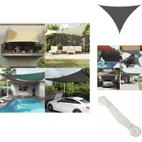 vidaXL Voile d'ombrage Oxford-Tissu Triangulaire 3x4x4 m Anthracite - Parasols & Protection solaire