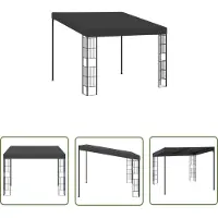 The Living Store Pavillon mural 3x3 m Anthracite Tissu