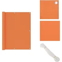 vidaXL Paravent de balcon Orange 120x500 cm Tissu Oxford - Parasols & Ecrans solaires