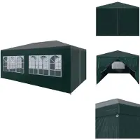 vidaXL Tente de réception 3x6 m Vert - Pavillons & Tentes de réception