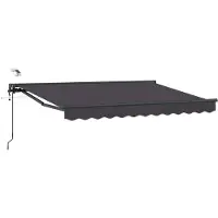 vidaXL Store électrique rétractable, anthracite, 2,5 x 2 m