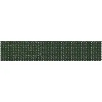 vidaXL Brise-vue pour balcon avec motif de feuilles, vert foncé, 500 x 100 cm