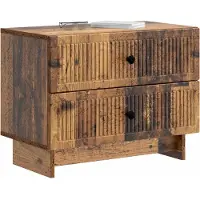 vidaXL Cabinet de chevet avec tiroir Bois ancien 62 x 34,5 x 47,5 cm