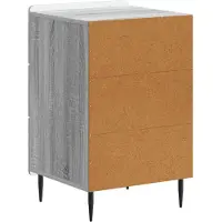 vidaXL Cabinet de chevet Sonoma gris 43 x 41 x 68 cm Bois d'ingénierie